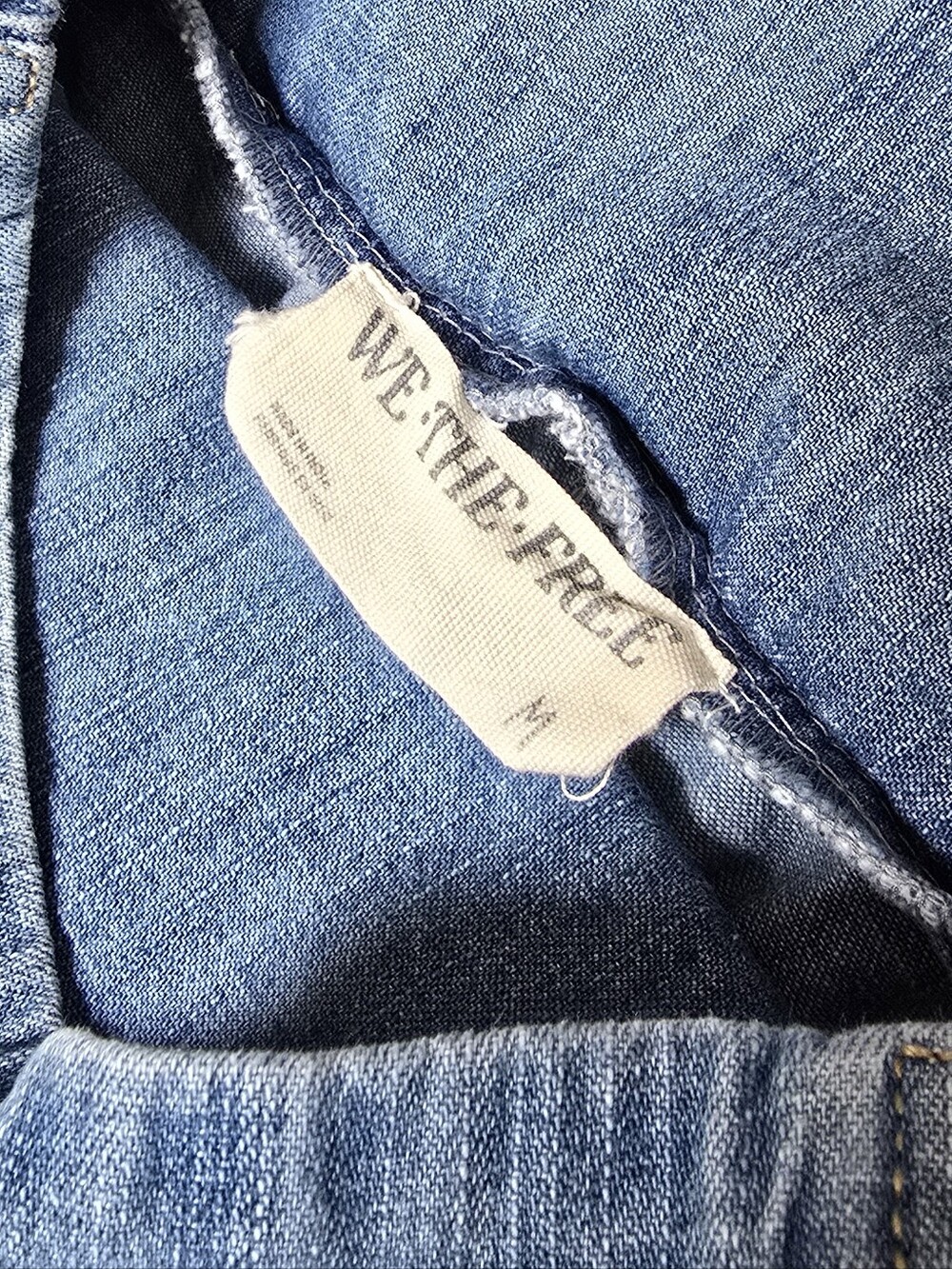 We The Free Lunan Crop Harem Jeans in Dragonfly Medium Wash - Picture 8 of 11